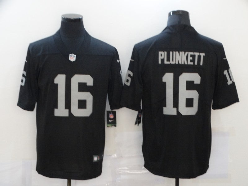 Men's Las Vegas Raiders Jim Plunkett #16 Black Game Jersey1 football jersey product view 1