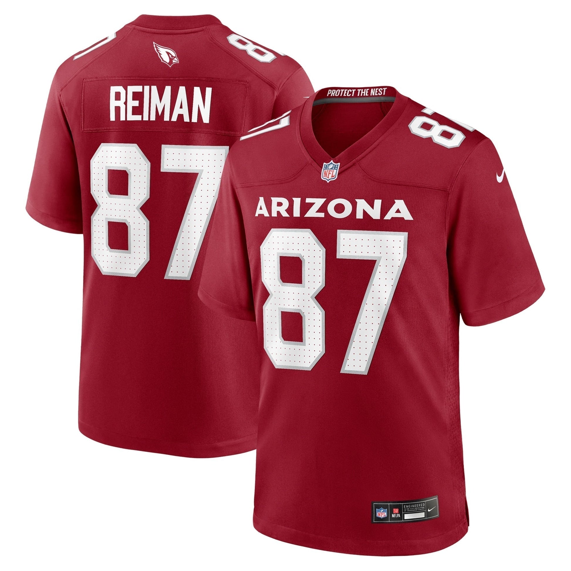 Tip Reiman Arizona Cardinals Nike Team Game Jersey - Cardinal football jersey product view 1