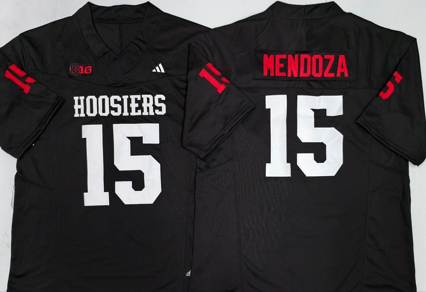 Fernando Mendoza Indiana Hoosiers Jersey - Black sports jersey product view 1