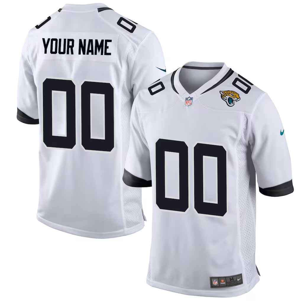 Custom Jacksonville Jaguars Jersey - White football jersey product view 1