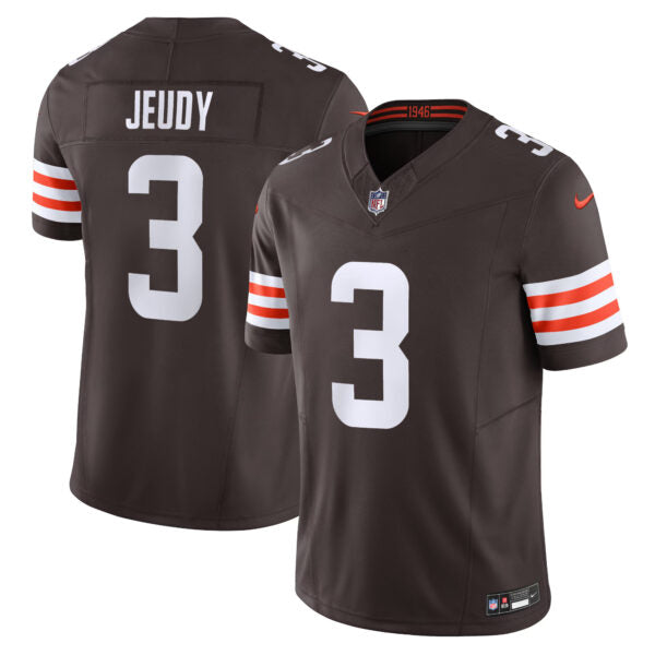 Jerry Jeudy Cleveland Browns Home Jersey - Brown football jersey product view 1