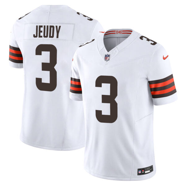 Jerry Jeudy Cleveland Browns Away Jersey - White football jersey product view 1
