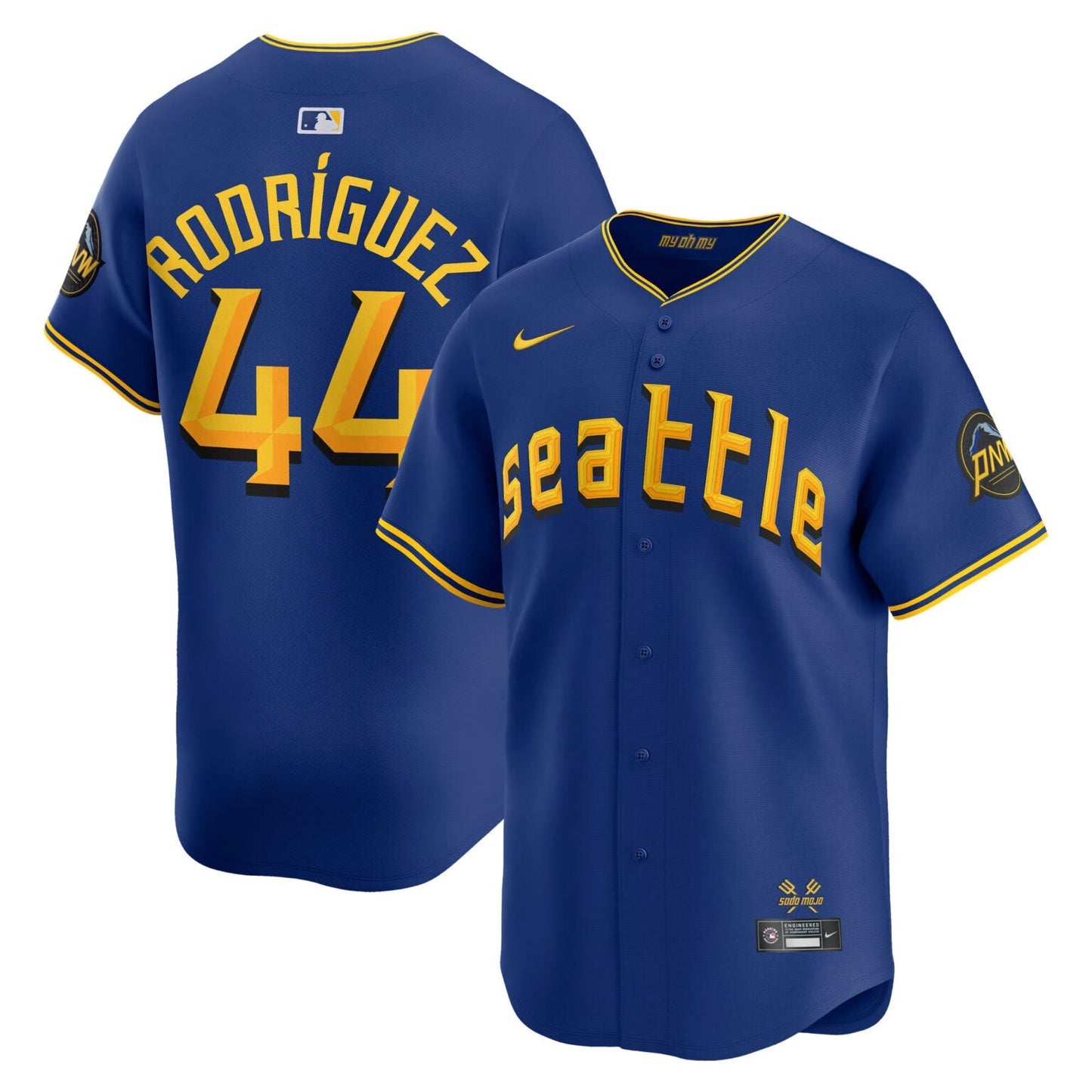 Julio Rodriguez Seattle Mariners City Connect Limited Jersey – Royal Blue baseball jersey product view 1