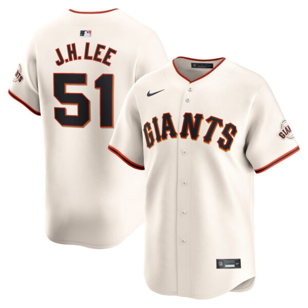 Jung Hoo Lee San Francisco Giants Home Limited Jersey - Cream baseball jersey product view 1