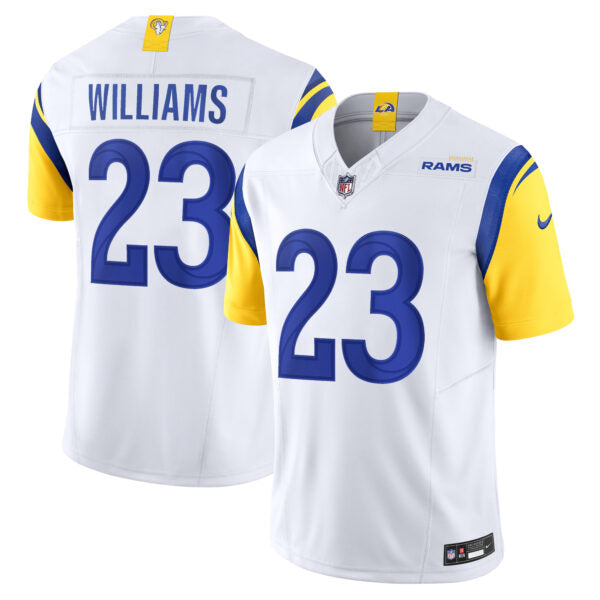 Kyren Williams Los Angeles Rams Away Jersey - White football jersey product view 1