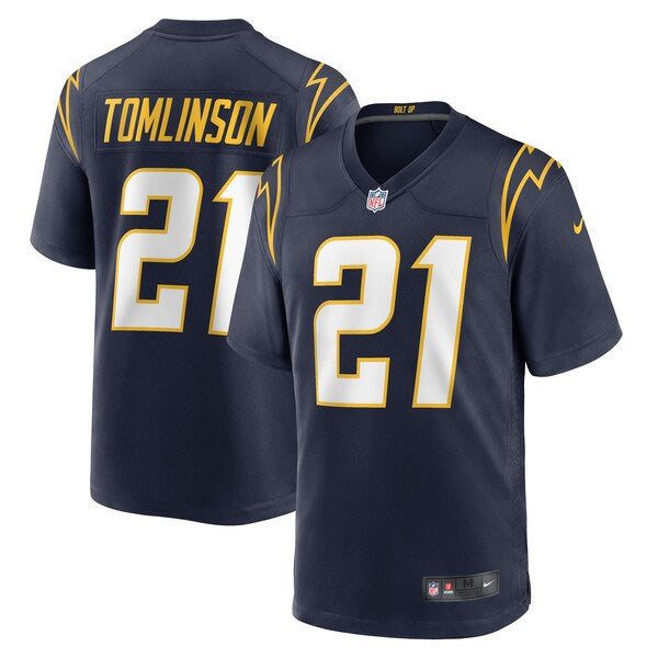 LaDainian Tomlinson Los Angeles Chargers Jersey – Navy football jersey product view 1