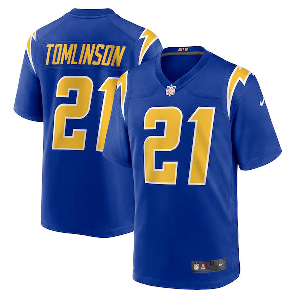 LaDainian Tomlinson Los Angeles Chargers Jersey – Royal football jersey product view 1
