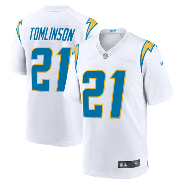 LaDainian Tomlinson Los Angeles Chargers Jersey – White football jersey product view 1