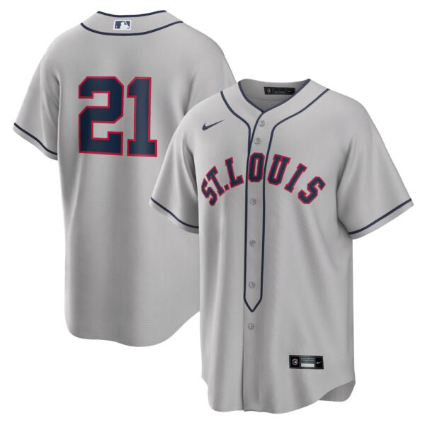 Lars Nootbaar St. Louis Cardinals Rickwood Classic Jersey - Gray baseball jersey product view 1