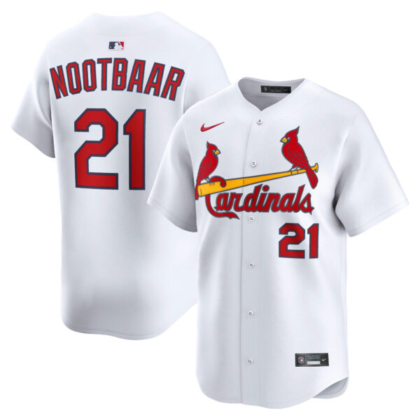 Lars Nootbaar St. Louis Cardinals Home Limited Jersey - White baseball jersey product view 1