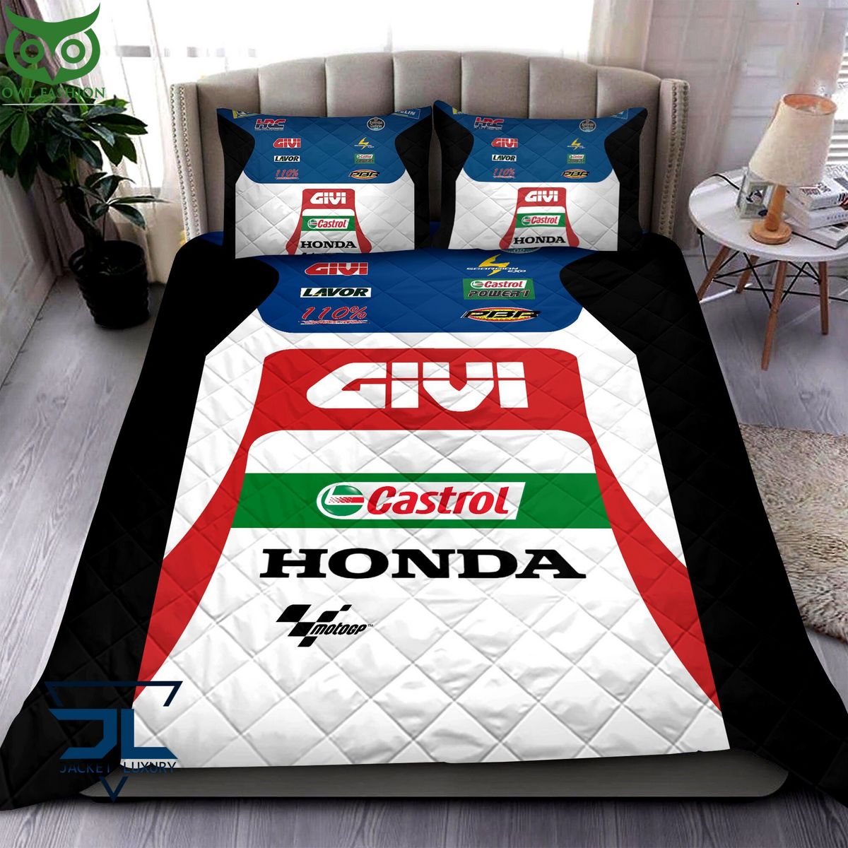LCR Honda Team Quilt Bedding Set - Adult & Kids T-Shirts, Sweatshirts & Hoodies apparel design preview 1