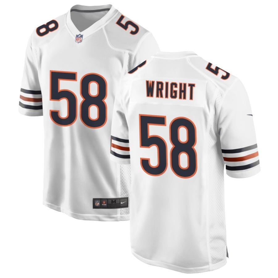 Darnell Wright Chicago Bears Jersey football jersey product view 1