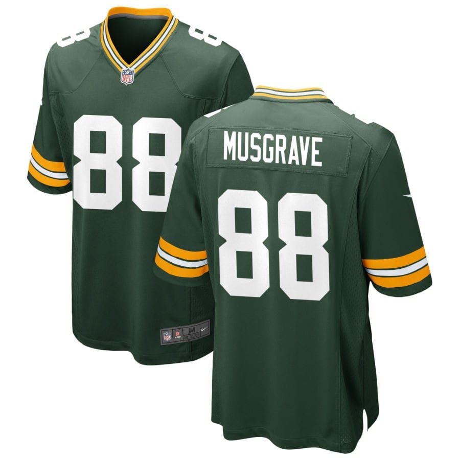 Luke Musgrave Green Bay Packers Jersey football jersey product view 1