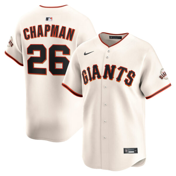 Matt Chapman San Francisco Giants Home Limited Jersey - Cream baseball jersey product view 1