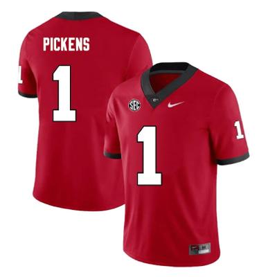 George Pickens Georgia Bulldogs Jersey - Red sports jersey product view 1