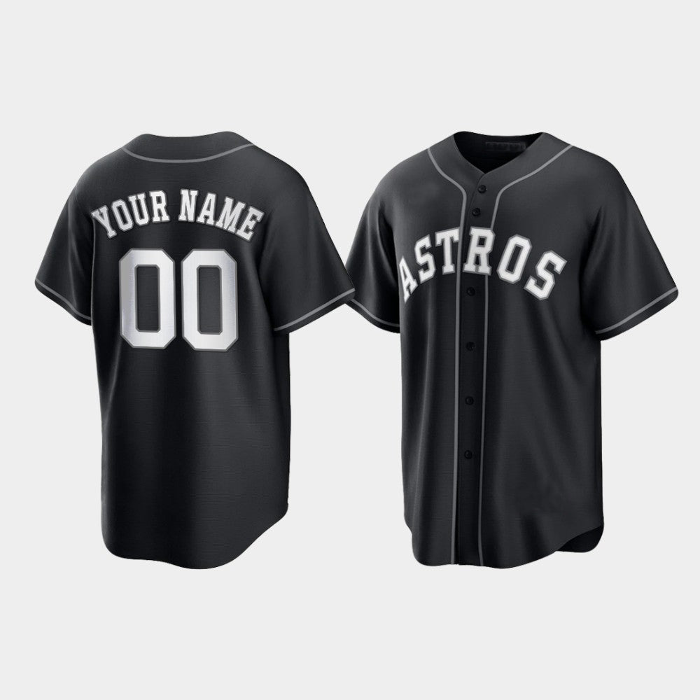 Custom Houston Astros Jerseys Baseball Black Jersey Stitched Letter And Numbers For Men Women Youth Birthday Gift baseball jersey product view 1
