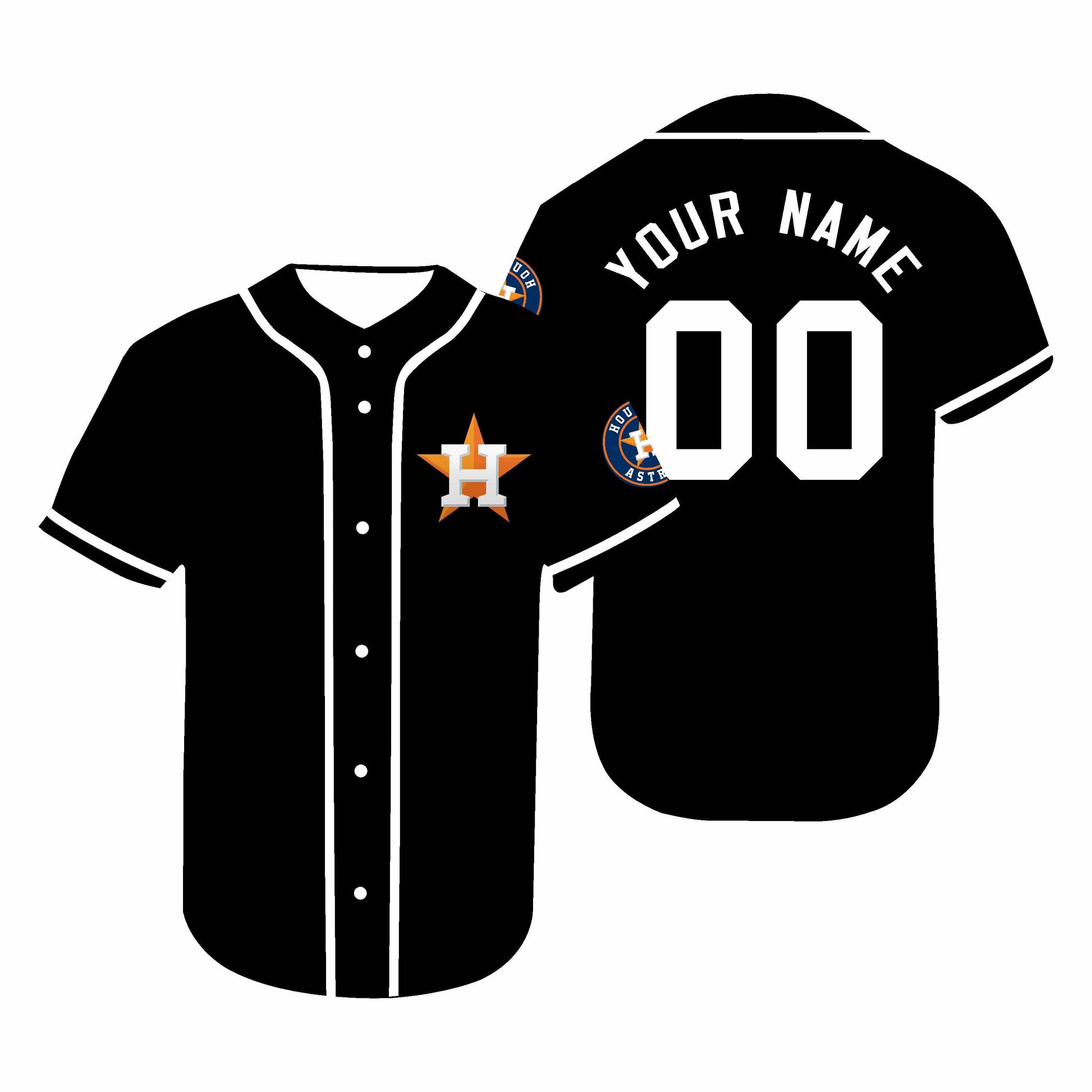 Custom Houston Astros Jerseys Baseball Black Personalized Jersey Stitched Letter And Numbers For Men Women Youth Birthday Gift baseball jersey product view 1