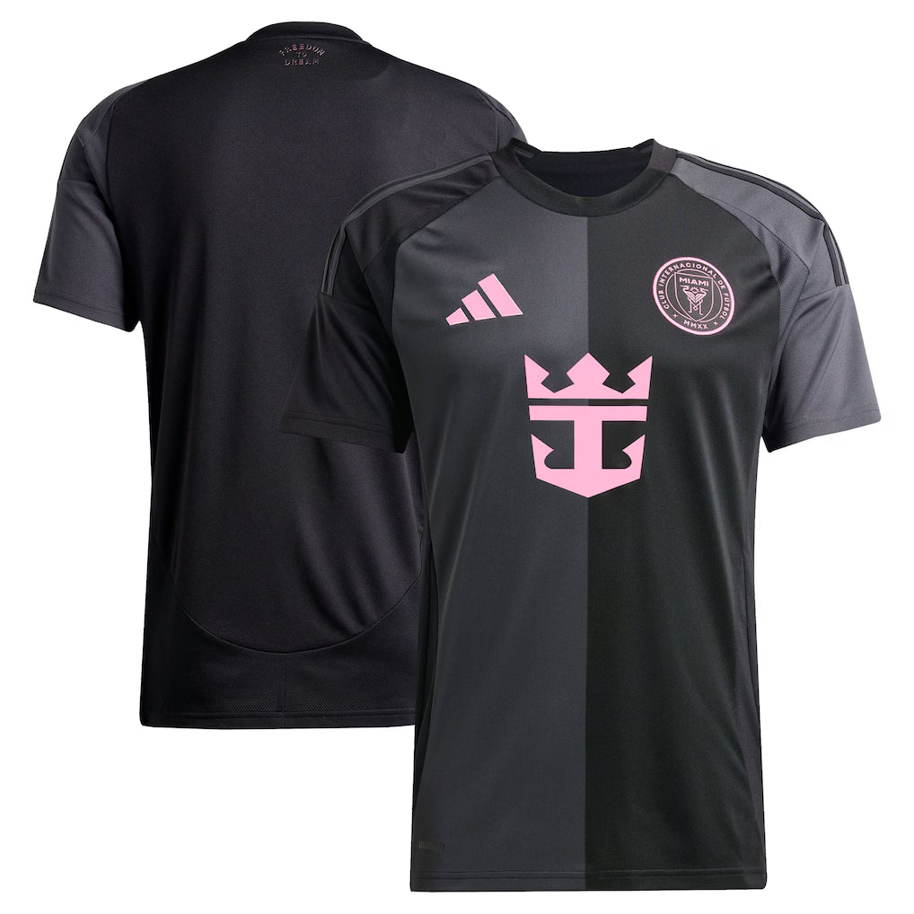 Inter Miami CF 2025 The Fortitude Kit Jersey - Black sports jersey product view 1