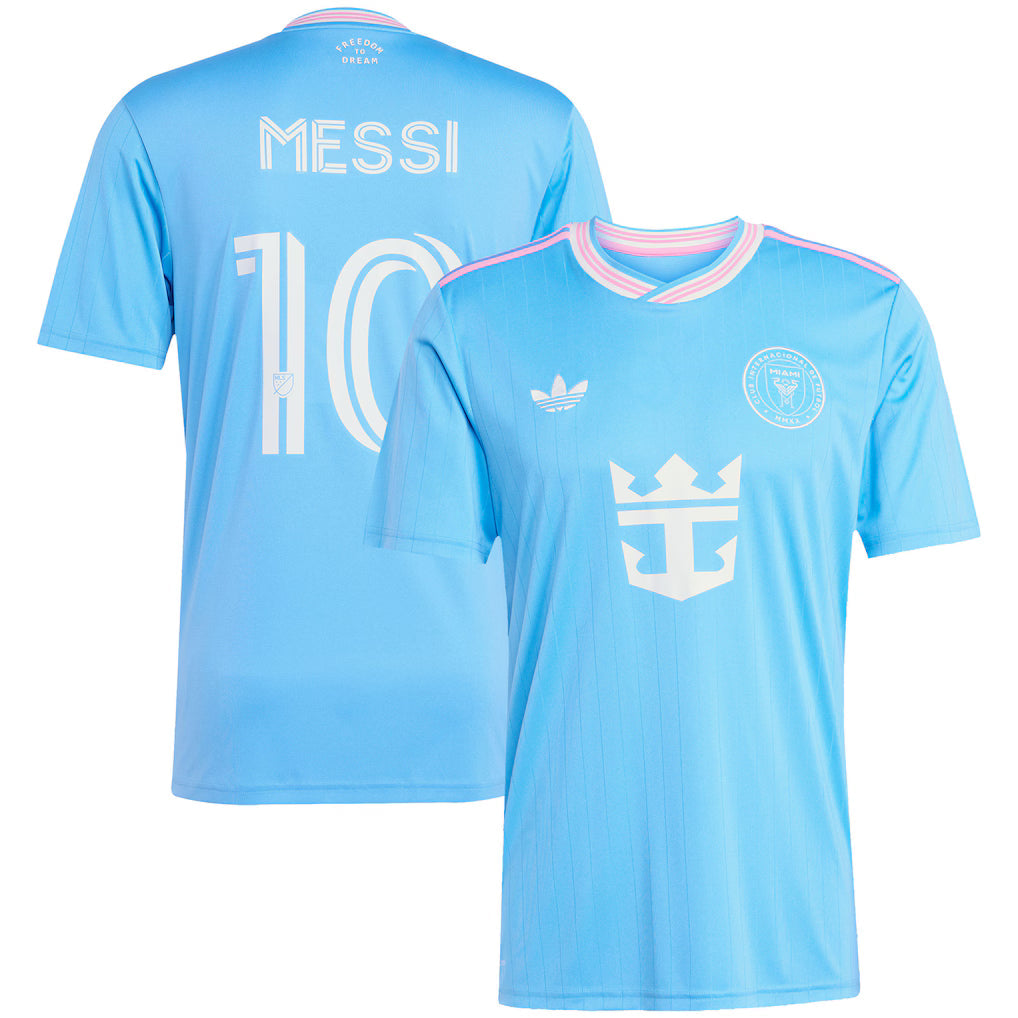 Lionel Messi Inter Miami CF 2025 Third Player Jersey - Blue sports jersey product view 1