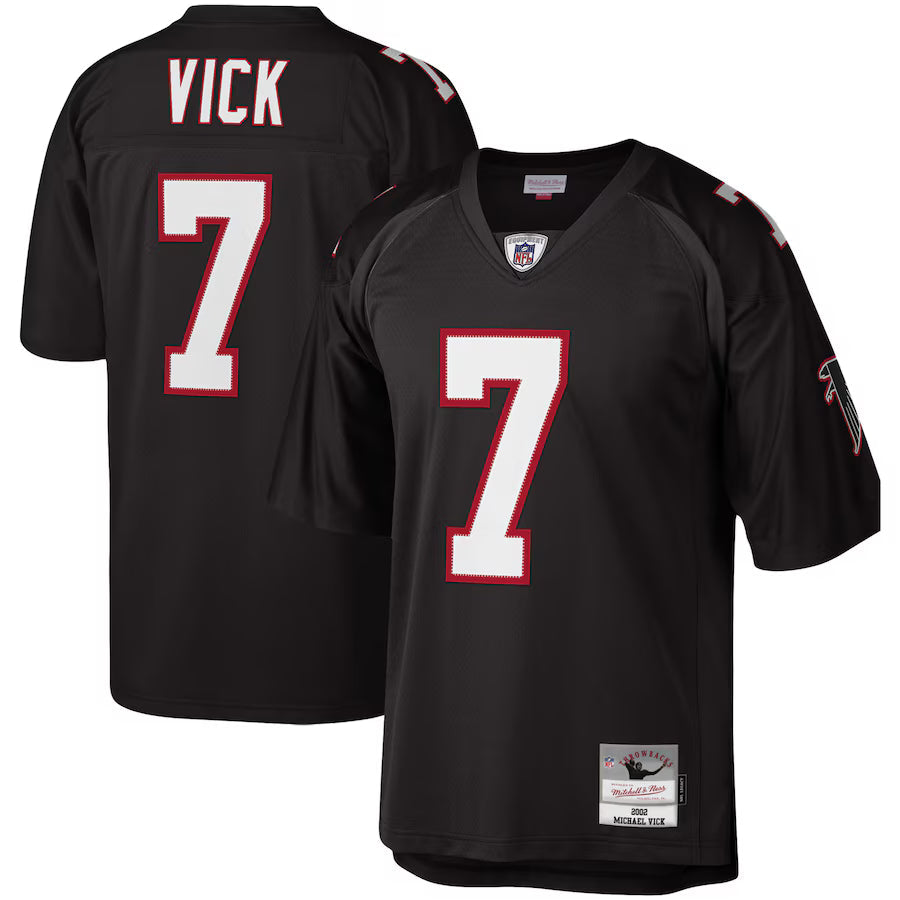 Michael Vick Atlanta Falcons Legacy Jersey - Black football jersey product view 1