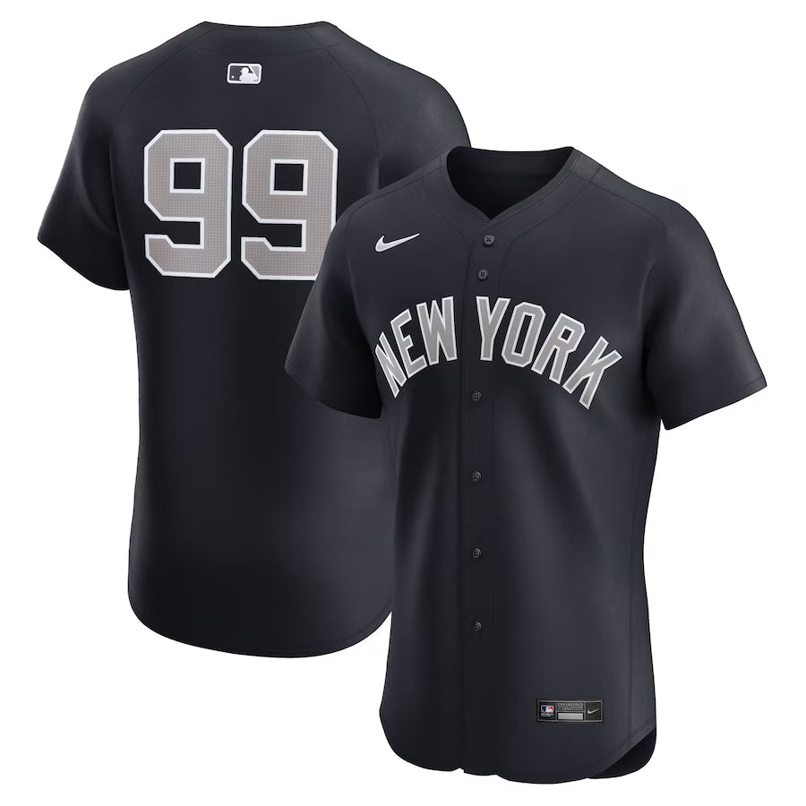 Aaron Judge New York Yankees Alternate 1 Jersey - Navy baseball jersey product view 1