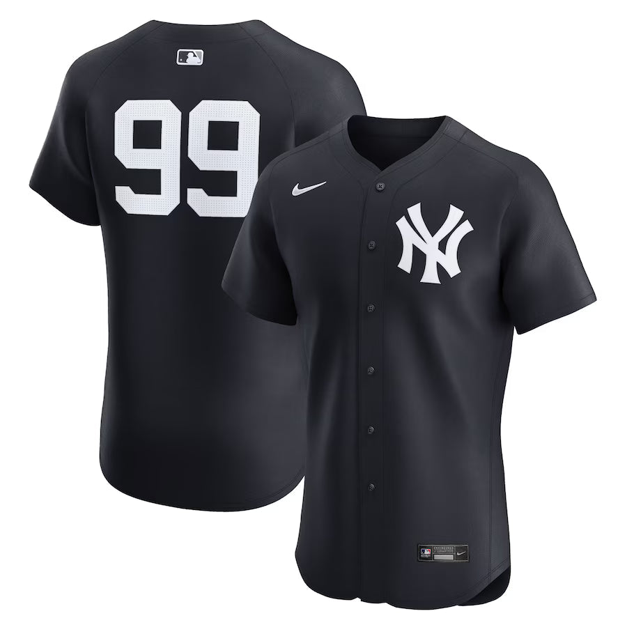 Aaron Judge New York Yankees Alternate 2 Jersey - Navy baseball jersey product view 1