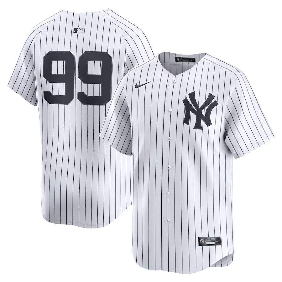 Aaron Judge New York Yankees Home Jersey - White baseball jersey product view 1