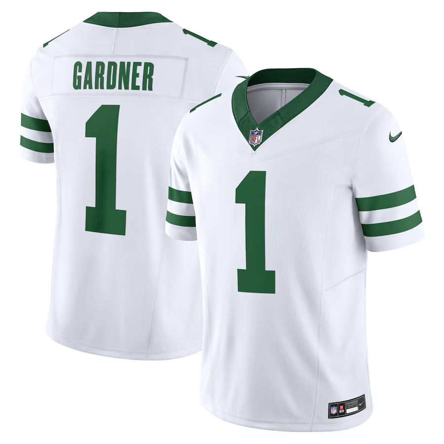 Ahmad Sauce Gardner New York Jets Jersey - Legacy White football jersey product view 1