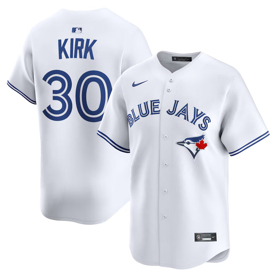 Alejandro Kirk Toronto Blue Jays Home Jersey - White baseball jersey product view 1