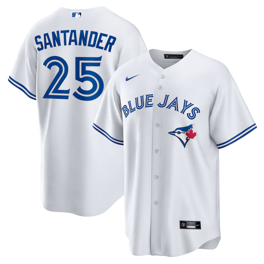 Anthony Santander Toronto Blue Jays Home Jersey - White baseball jersey product view 1