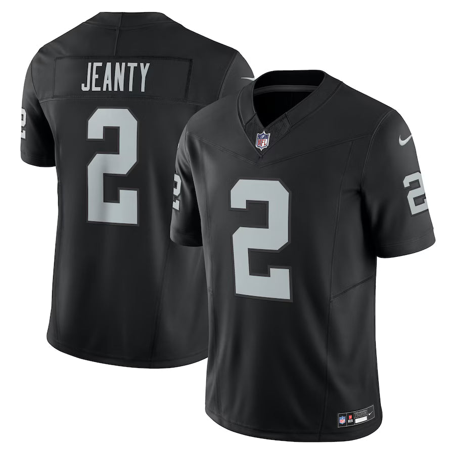 Ashton Jeanty Las Vegas Raiders Jersey - Black football jersey product view 1
