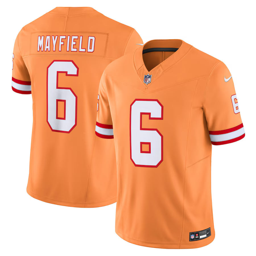 Baker Mayfield '76 Tampa Bay Buccaneers Jersey - Orange football jersey product view 1