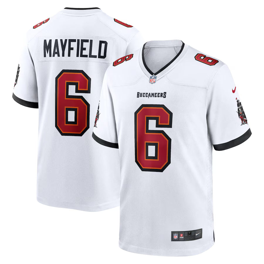 Baker Mayfield Tampa Bay Buccaneers Jersey - White football jersey product view 1