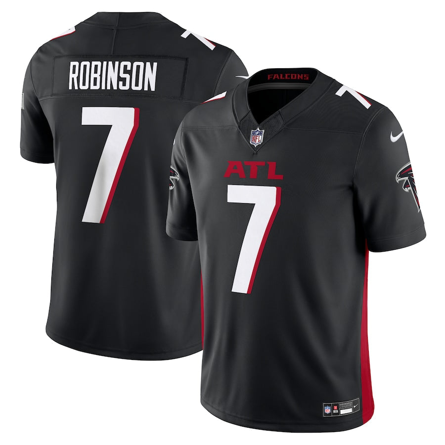 Bijan Robinson Atlanta Falcons Jersey - Black football jersey product view 1