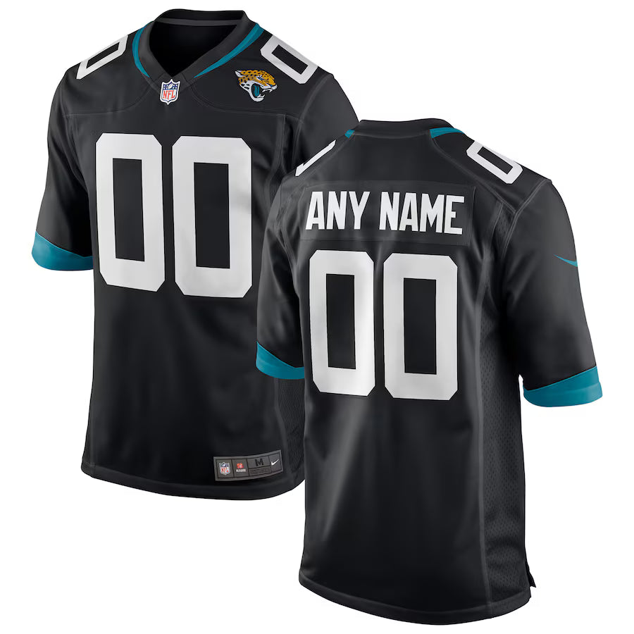 Custom Jacksonville Jaguars Jersey - Black football jersey product view 1