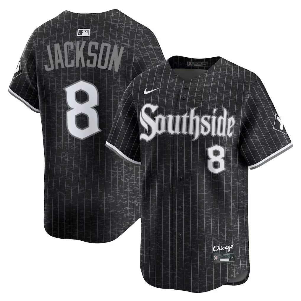 Bo Jackson Chicago White Sox City Connect Jersey - Black baseball jersey product view 1