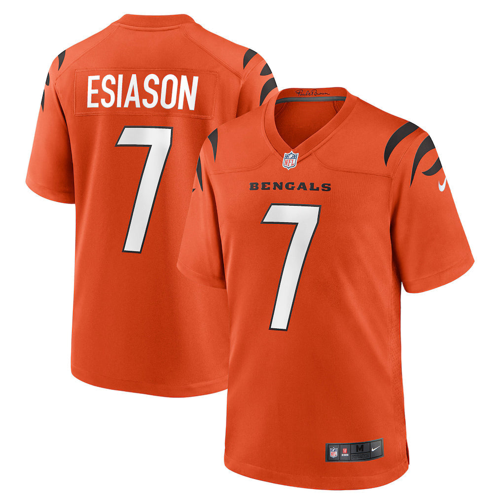 Boomer Esiason Cincinnati Bengals Alternate Retired Player Jersey - Orange football jersey product view 1
