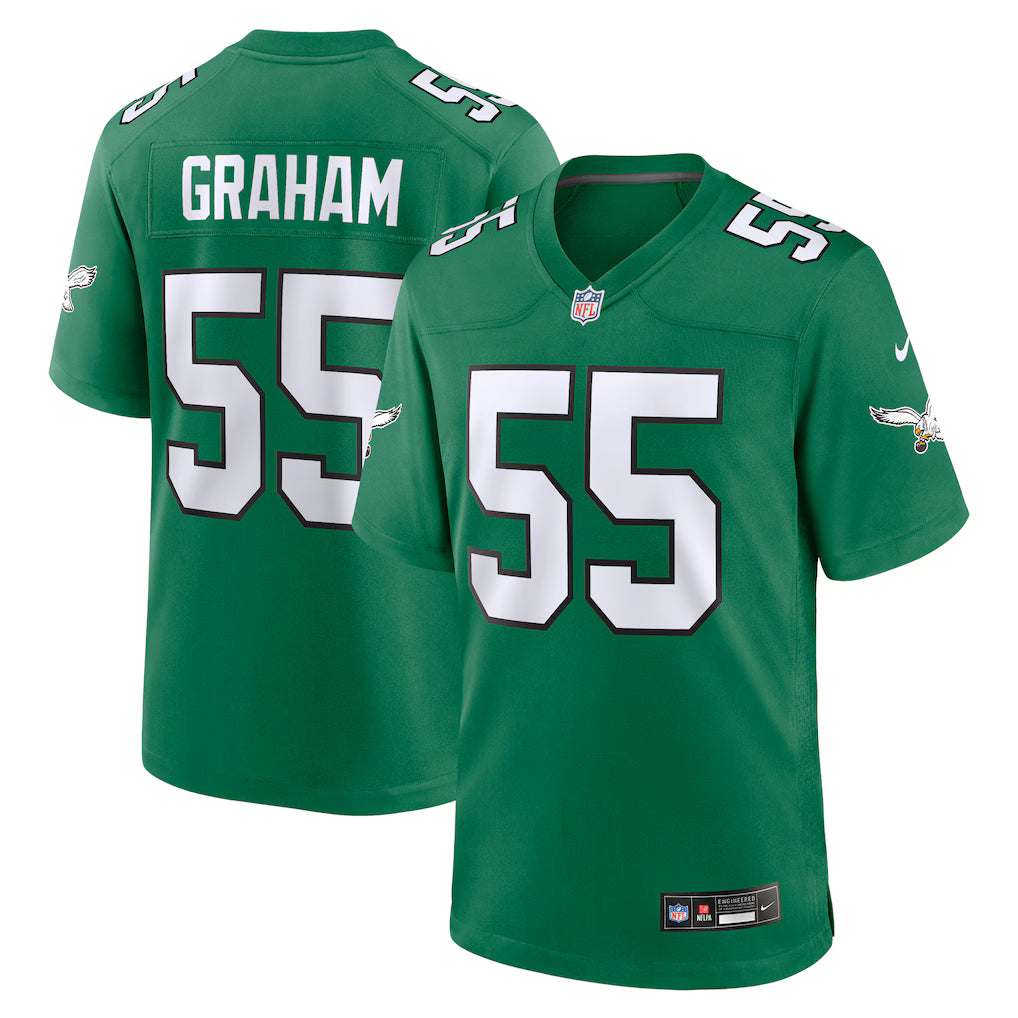 Brandon Graham Philadelphia Eagles Alternate Jersey - Kelly Green football jersey product view 1