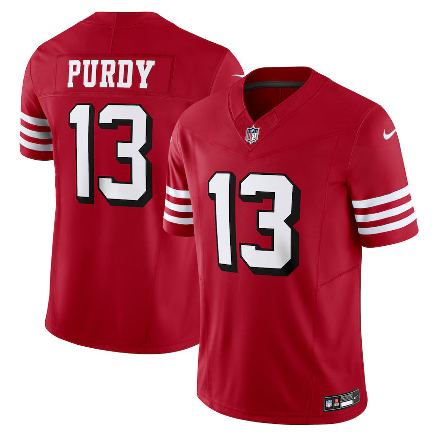 Brock Purdy San Francisco 49ers Alternate Jersey - Scarlet football jersey product view 1