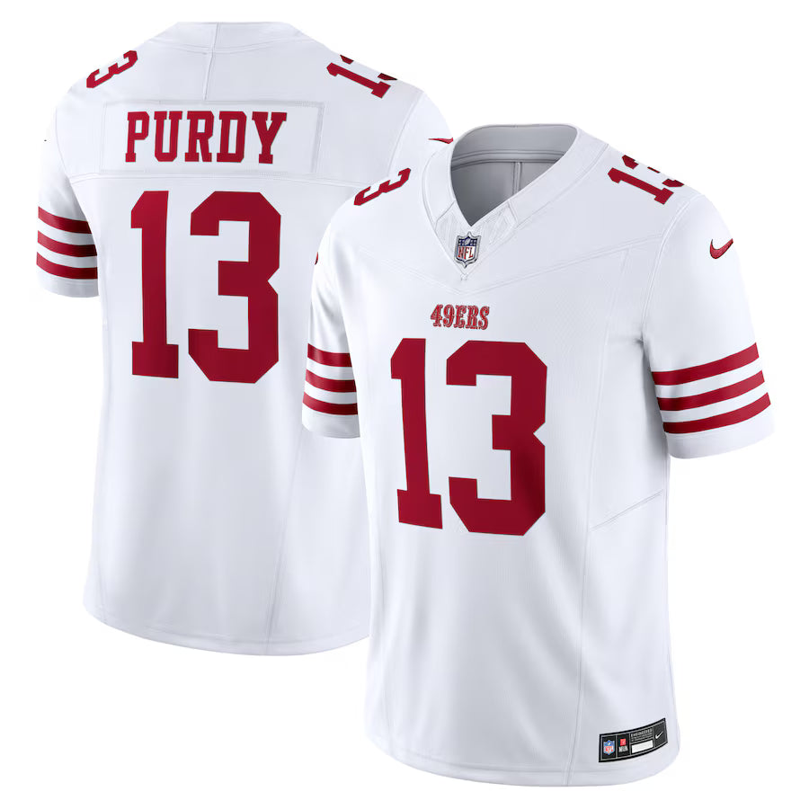 Brock Purdy San Francisco 49ers Jersey - White football jersey product view 1