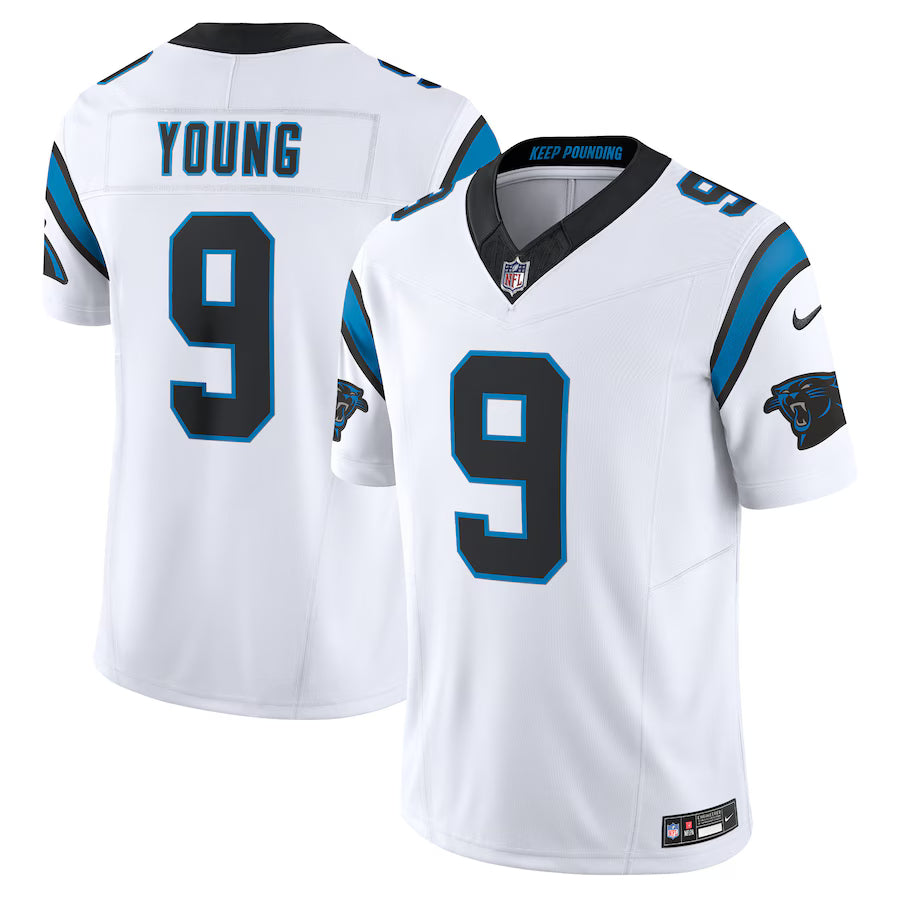 Bryce Young Carolina Panthers Jersey - White football jersey product view 1