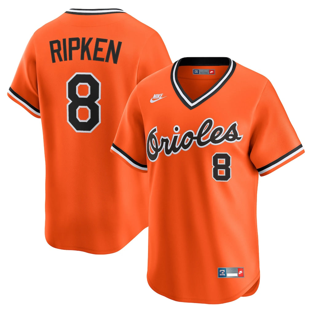 Cal Ripken Sr. Baltimore Orioles Throwback Cooperstown Collection Jersey - Orange baseball jersey product view 1