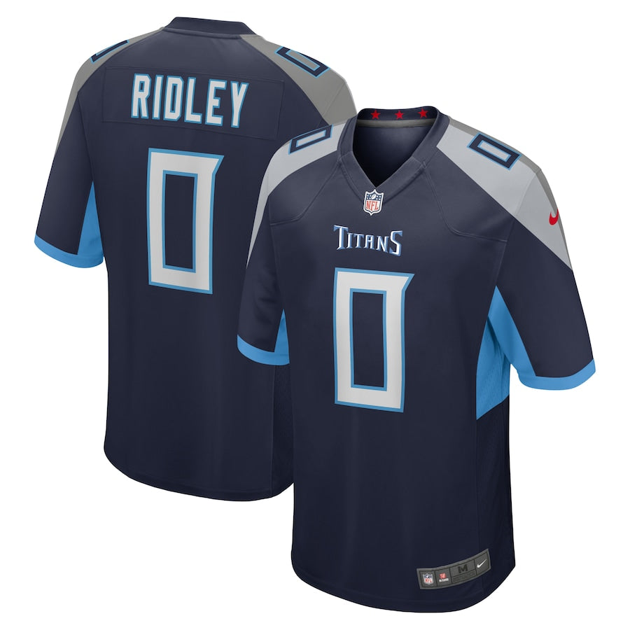 Calvin Ridley Tennessee Titans Jersey - Navy football jersey product view 1