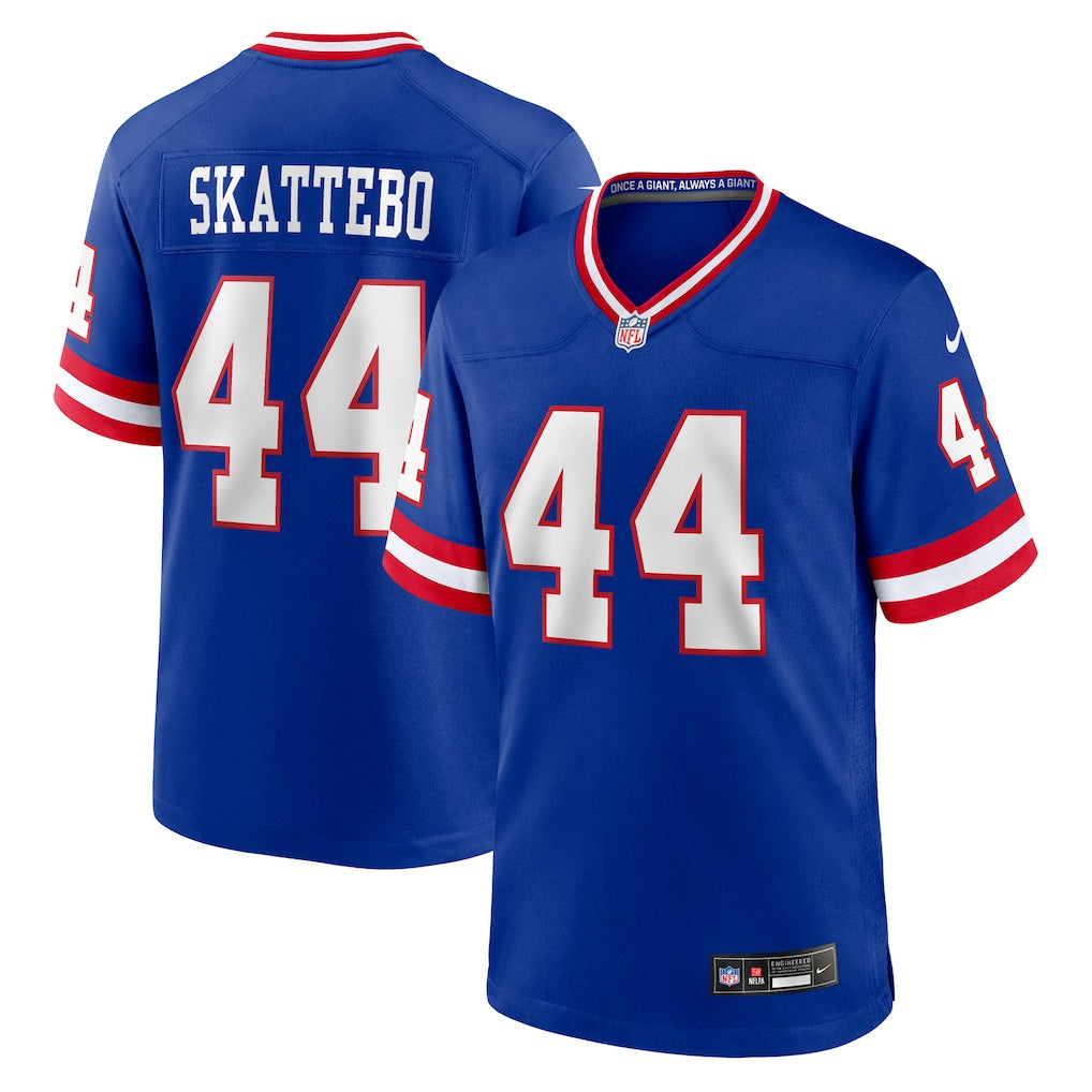 Cam Skattebo New York Giants Alternate Jersey - Royal Blue football jersey product view 1