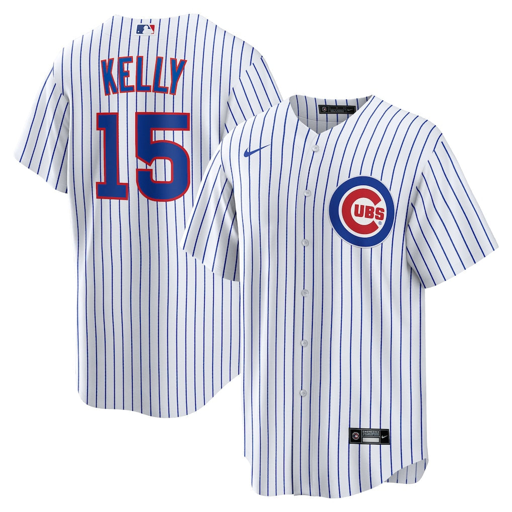 Carson Kelly Chicago Cubs Home Jersey - White baseball jersey product view 1