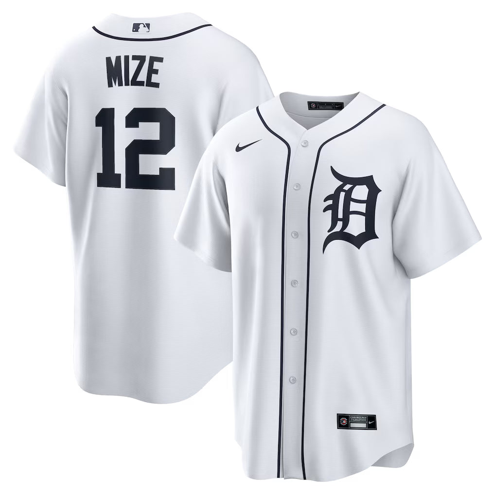 Casey Mize Detroit Tigers Home Jersey - White baseball jersey product view 1
