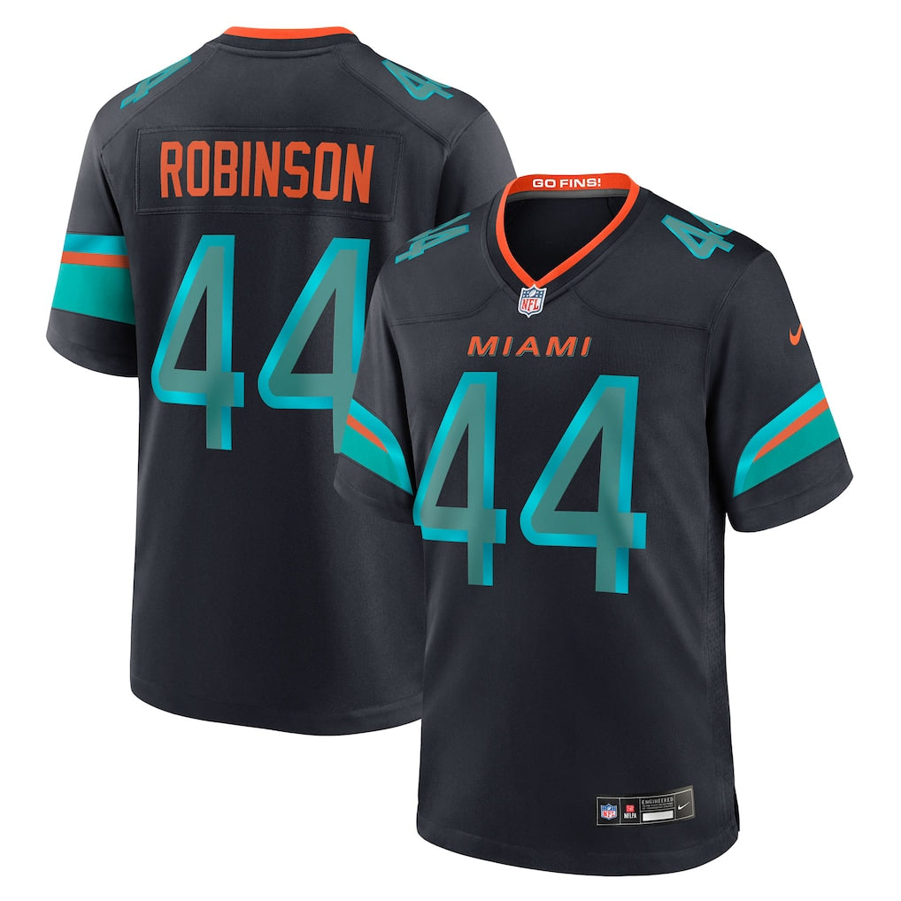 Chop Robinson Miami Dolphins 2025 Rivalries Collection Game Jersey - Pitch Blue football jersey product view 1