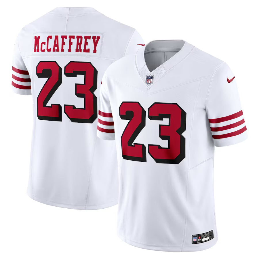 Christian McCaffrey San Francisco 49ers Alternate Jersey - White football jersey product view 1