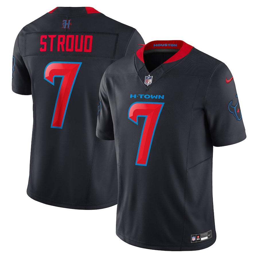 CJ Stroud Houston Texans 2nd Alternate Jersey - Navy football jersey product view 1