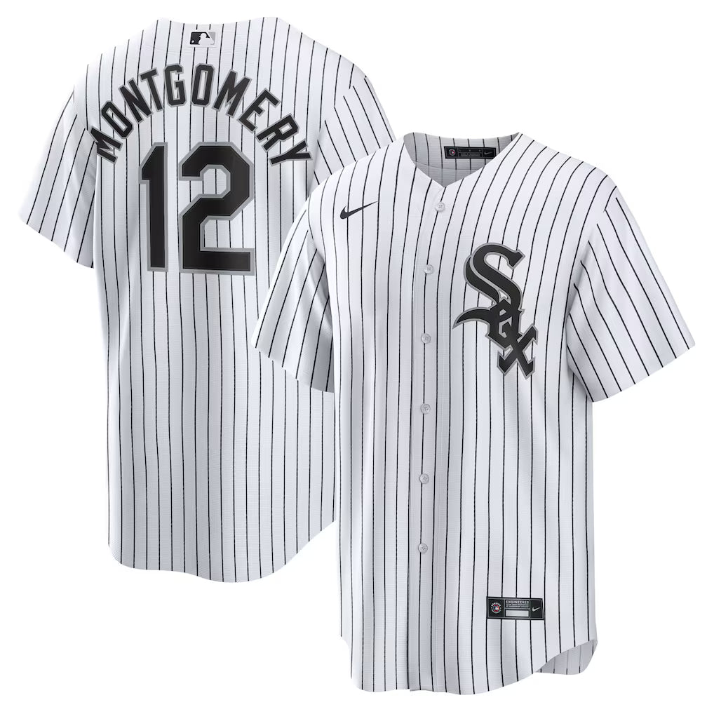 Colson Montgomery Chicago White Sox Home Jersey - White baseball jersey product view 1